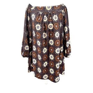 Ces Femme by Mi-in Off-Shoulder Boho Dress - Size M - Gorgeous Geometric Print